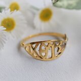 イクソス リング 透かし（ 真鍮 K18プレーテッド ）