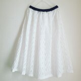 コットンのレーススカート