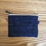 リネンのミニポーチ