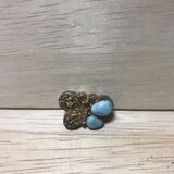 ラリマペンダントトップ 蝶々