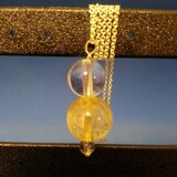 ルチルクォーツ＆水晶のペンダントトップ