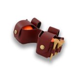 【 本革製ゴルフボールポーチ・ホック式ツイン 】(TSレザー)