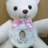 オリジナルチビＴを着たクマのぬいぐるみ