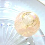 マグネット可♪淡雪のオルゴナイト *オーロラ水晶＆モルガナイト*【ミニ巾着付き】