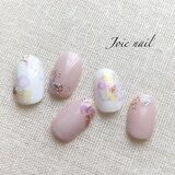 水彩フラワーネイル