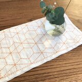 刺し子のふきん　霰亀甲