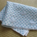 刺し子のふきん　米刺し〈小〉