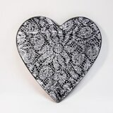 ハート壁掛け　レースフラワー