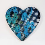 ハート壁掛け　カラフル模様