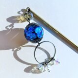 ほたる玉 かんざし とんぼ玉 一本簪 和装アクセサリー ブルー