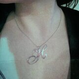 イニシャル　ペンダント　トップ　