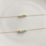 染色クォーツのブレスレット