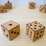 【２個セット】ダイス型ペンスタンド