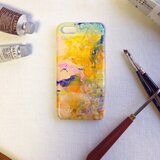 (草原)スマホケースiPhoneX/8/8Plus,Android,Xperiaなど多機種/原画/油絵 (新春)