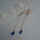 蒼雫のロングイヤリング