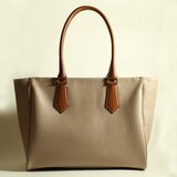 【一点のみSALE】Large Tote トープ×ブラウン