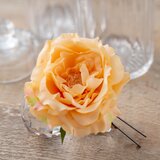 薔薇の髪飾り*ふんわりオレンジ*『キラキラかわいい☆彡』