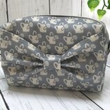 リボン付き立体マチポーチ小　マックエボイ