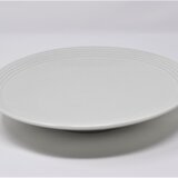 有田焼　窯元　博泉窯　青白磁線文皿　中村慎　作　陶芸家　手づくり　シンプル　カレー皿　パスタ皿　贈り物　ギフト　プレート