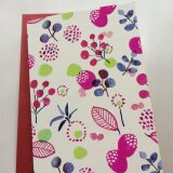 オリジナルグリーティングカード (ベリー) 赤い封筒つき