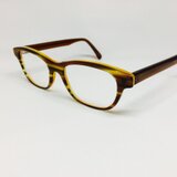 べっ甲オレンジ＆ダークブラウンのプリティメガネ（メガネフレーム）