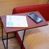 【開店記念 期間限定半額】サイドテーブル　アイアン×ブビンガ