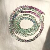 フローライトのロングネックレス