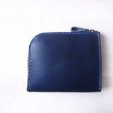 Ｌ字ファスナーの財布（ネイビー）