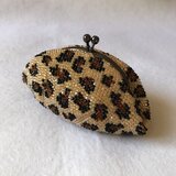 ビーズ編み がま口【ヒョウ】