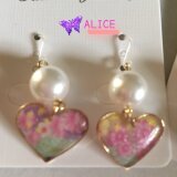 和を奏でるハートピアス