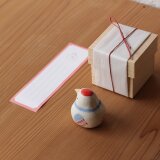 【神無月・新作】伝書鳩（朱） ※受注制作 / 国産ヒノキの木箱入り
