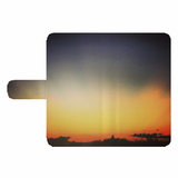 全機種対応 手帳型スマホケース *夕日*