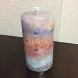 オーロラみたいな グラデーションキャンドル