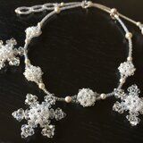 【スワロフスキー・クリスタル】ネックレス『雪の結晶（改）』