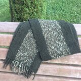 【風の猫】草木染手織りマフラー