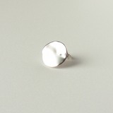 (SILVER) WATER RIPPLE STUD EARRING