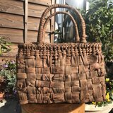 【国産皮使用】山葡萄(やまぶどう/山ぶどう）のカゴバック（４８）