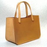 ヌメ栃木レザー　ミニトートバッグ