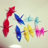 折り鶴ぴあす(セット)ぴんく