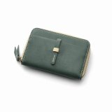 本革　コインケース　レディース　ネイビー　ハンドメイド　小銭入れ　(カフェライフシリーズ)