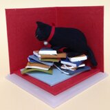 猫の粘土の置物