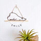 【 受注製作 】寝そべるシロクマオーナメント SMILEの画像