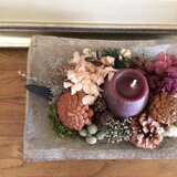 冬のキャンドルアレンジ