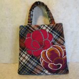 ウールに和柄ミニバッグ