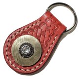 キーホルダー（レッド・クリアコンチョ）