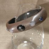 うるしブレスレット 石象篏鐙銀地