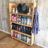 木製シューズラック