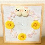 ＊送料無料＊ セミオーダー♡ふわふわキュートなくまさん♡置き時計