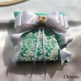 ホワイトパールのリングピロー