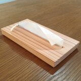 薄型ティッシュボックス　杉